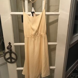 Bcbg light yellow dress
